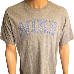 NIKE T-Shirt Size XL Gray Standard Fit Short Sleeve Sport Men’s